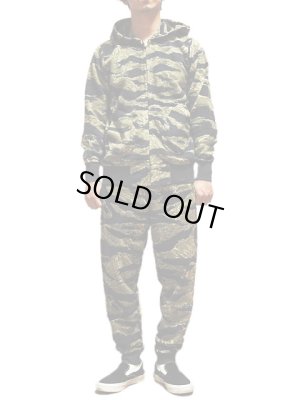 画像9: 【 BUZZ RICKSON'S（バズリクソンズ） 】 FULL ZIP HOODED SWEAT PARKA [ TIGER CAMOUFLAGE ]