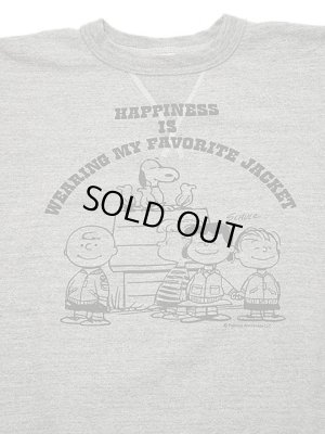 画像4: 【 BUZZ RICKSON'S×PEANUTS（バズリクソンズ×ピーナッツ） 】 スヌーピーセットインクルースウェット SNOOPY SET-IN CREW SWEAT [ MY FAVORITE JACKET ]