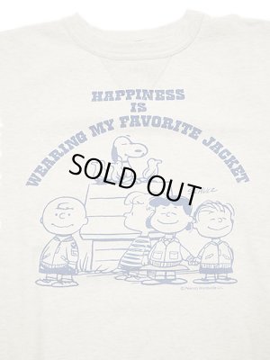 画像4: 【 BUZZ RICKSON'S×PEANUTS（バズリクソンズ×ピーナッツ） 】 スヌーピーセットインクルースウェット SNOOPY SET-IN CREW SWEAT [ MY FAVORITE JACKET ]