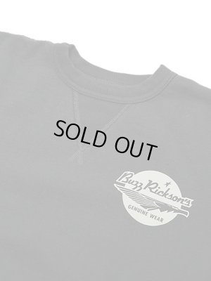 画像3: 【 BUZZ RICKSON'S×PEANUTS（バズリクソンズ×ピーナッツ） 】 スヌーピーセットインクルースウェット SNOOPY SET-IN CREW SWEAT [ NAVAL AIR STATION ]