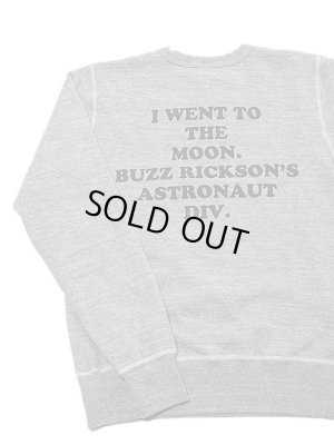 画像2: 【 BUZZ RICKSON'S×PEANUTS（バズリクソンズ×ピーナッツ） 】 スヌーピーセットインクルースウェット SNOOPY SET-IN CREW SWEAT [ I'M ON THE MOON! ]