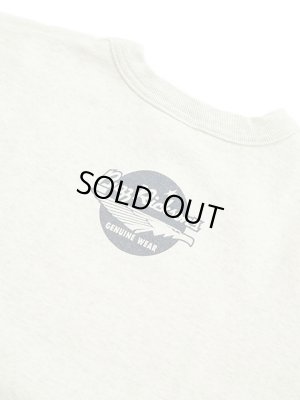 画像6: 【 BUZZ RICKSON'S × PEANUTS（バズリクソンズ × ピーナッツ） 】 スヌーピーセットインクルースウェット SNOOPY SET-IN CREW SWEAT [ U.S.NAVY ] [ OATMEAL ]