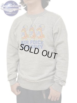 画像8: 【 BUZZ RICKSON'S（バズリクソンズ） 】 セットインクルースウェット SET-IN CREW SWEAT [ AIR FORCE ACADEMY ] [ H.GRAY ]