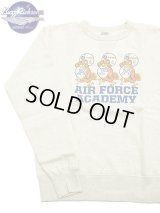 【 BUZZ RICKSON'S（バズリクソンズ） 】 セットインクルースウェット SET-IN CREW SWEAT [ AIR FORCE ACADEMY ] [ OATMEAL ]