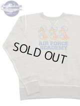 【 BUZZ RICKSON'S（バズリクソンズ） 】 セットインクルースウェット SET-IN CREW SWEAT [ AIR FORCE ACADEMY ] [ H.GRAY ]