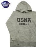 【 BUZZ RICKSON'S（バズリクソンズ） 】 スウェットパーカー SWEAT PARKA [ U.S. NAVAL ACADEMY ] [ GRAY ]