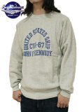 【 BUZZ RICKSON'S（バズリクソンズ） 】 リバースウィーブスウェット REVERSE SWEAT CREW [ CVA-67 J.F. KENNEDY ]