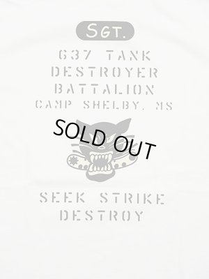 画像7: 【 BUZZ RICKSON'S（バズリクソンズ） 】　プリントT-シャツ [ S/S T-SHIRT ] [ 637th TANK DESTROYER BATTALION ] [ WHITE ] 【 メール便可 】