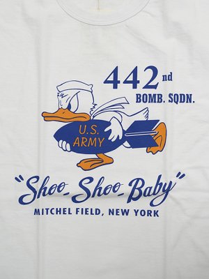 画像4: 【 BUZZ RICKSON'S（バズリクソンズ） 】　プリントT-シャツ [ S/S T-SHIRT ] [ 442nd BOMB. SQ. ] [ OFF WHITE ] 【 メール便可 】