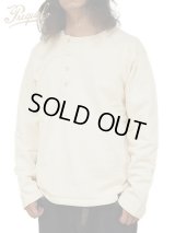 【 PREQUEL（プリクエル） 】 ヘンリースウェットシャツ [ Henley Sweatshirt ] [ Natural ]