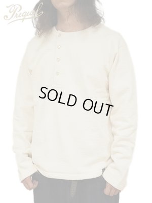 画像1: 【 PREQUEL（プリクエル） 】 ヘンリースウェットシャツ [ Henley Sweatshirt ] [ Natural ]