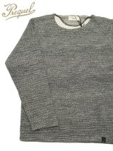 【 PREQUEL（プリクエル） 】 リブスウェットシャツ [ Ribbed Sweatshirt ] [ Charcoal ]