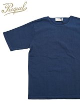 【 PREQUEL（プリクエル） 】 スティッフコットンTシャツ [ Stiff Cotton T-shirt ] [ Navy ] 【 メール便可 】