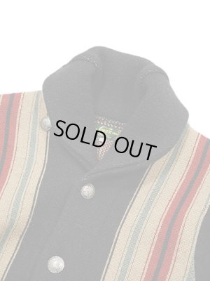 画像3: 【 JELADO（ジェラード） 】 ネイティブ柄ショールカラーニットカーディガン　[ Lagna ] [ BLACK ]