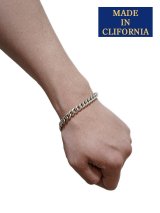 【 MADE IN CLIFORNIA（メイドインカリフォルニア） 】 T-BAR CHAIN BRACELET [ SILVER ] [ Made In USA ]