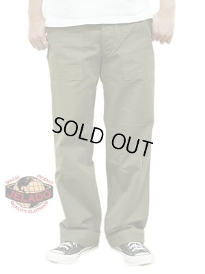 画像1: 【 JELADO（ジェラード） 】　ヘリンボーンベイカーパンツ [ CM47 HBT Baker Pants ] [ Olive ]