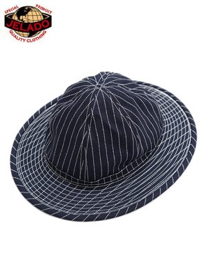画像1: 【 JELADO（ジェラード） 】　CM37 Wabash Fatigue Hat [ INDIGO WABASH ] 【 メール便可 】