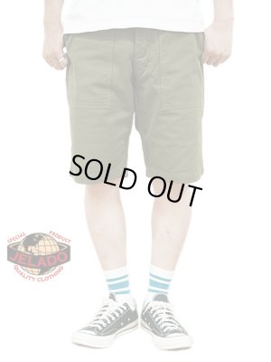 画像1: 【 JELADO（ジェラード） 】　ヘリンボーンベイカーショーツ [ CM47 HBT Baker Short Pants ] [ Olive ]