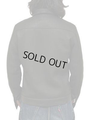 画像2: 【 25周年限定モデル 】 【 Y'2 LEATHER（ワイツーレザー） 】　Deer Skin 1st Type Jacket [ Deer Skin (鹿革) ] [ BLACK ]