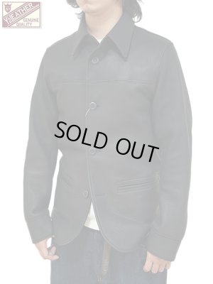 画像1: 【 Y'2 LEATHER（ワイツーレザー） 】　Deer Skin Rounded Hem Car Coat [ Deer Skin (鹿革) ] [ BLACK ]