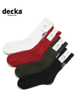 画像1: 【 Decka（デッカ） 】Embroidered Socks [  Baseball ] [ Made In Japan ] 【 メール便可 】