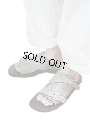 画像2: 【 The Ruttshoes & Co.（ラッドシューズ） 】　Double Monk Sandals　[ ALASKA Leather ]　[ LT-GRAY ]