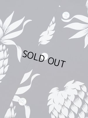 画像7: 【 DUKE KAHANAMOKU（デュークカハナモク） 】　長袖アロハシャツ　[ DUKE'S PINEAPPLE ] [ NAVY ]