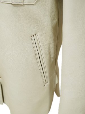 画像8: 【 Y'2 LEATHER（ワイツーレザー） 】　Deer Skin Shirts Jacket [ Deer Skin (鹿革) ] [ Cream ]