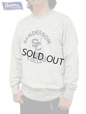 画像8: 【 Pherrow's（フェローズ） 】　フロッキープリントスウェット [ SANDERSON COLLEGE ] [ OATSESAME ]