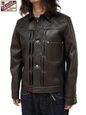 画像1: 【 Y'2 LEATHER（ワイツーレザー） 】　Horse Hide 1st Type Jacket WW2 Model [ BLACK (Tea Core) ] [ 馬革 ]