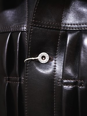 画像12: 【 予約商品 (12月予定) 】 【 LUA×Y'2 LEATHER（ルア×ワイツーレザー） 】 　ルア別注エコホースGジャン ( 1st Type ) [ エコホース（茶芯） ]　[ Lot.13 ]　【 限定モデル 】