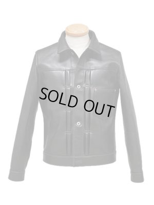 画像3: 【 Y'2 LEATHER（ワイツーレザー） 】　Horse Hide 1st Type Jacket WW2 Model [ BLACK (Tea Core) ] [ 馬革 ]