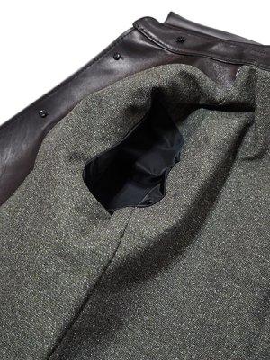 画像19: 【 予約商品 (12月予定) 】 【 LUA × Y'2 LEATHER（ルア×ワイツーレザー） 】 　ルア別注エコホースカーコート [ エコホース（茶芯） ]　[ Lot.15 ]　【 限定モデル 】