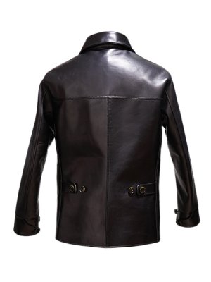 画像6: 【 予約商品 (12月予定) 】 【 LUA × Y'2 LEATHER（ルア×ワイツーレザー） 】 　ルア別注エコホースカーコート [ エコホース（茶芯） ]　[ Lot.15 ]　【 限定モデル 】