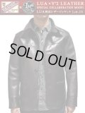 【 予約商品 (12月予定) 】 【 LUA × Y'2 LEATHER（ルア×ワイツーレザー） 】 　ルア別注エコホースカーコート [ エコホース（茶芯） ]　[ Lot.15 ]　【 限定モデル 】