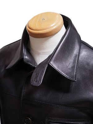 画像7: 【 予約商品 (12月予定) 】 【 LUA × Y'2 LEATHER（ルア×ワイツーレザー） 】 　ルア別注エコホースカーコート [ エコホース（茶芯） ]　[ Lot.15 ]　【 限定モデル 】