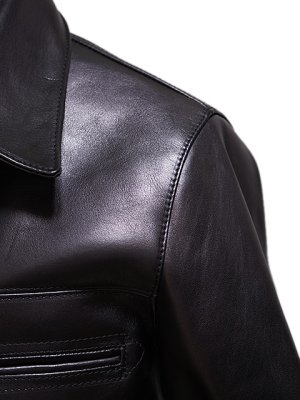 画像10: 【 予約商品 (12月予定) 】 【 LUA × Y'2 LEATHER（ルア×ワイツーレザー） 】 　ルア別注エコホースカーコート [ エコホース（茶芯） ]　[ Lot.15 ]　【 限定モデル 】