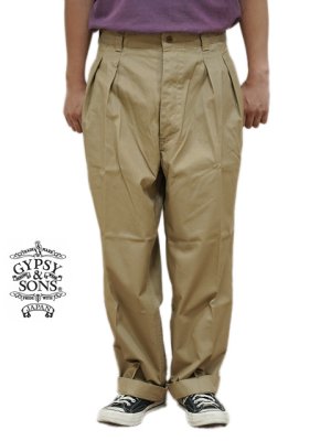 画像1: 【 GYPSY & SONS（ジプシー&サンズ） 】 M52 フレンチチノパンツ　[ M52 FRENCH CHINO ] [ BEIGE ]