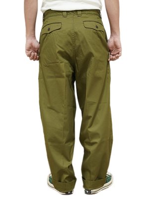 画像2: 【 GYPSY & SONS（ジプシー&サンズ） 】 M52 フレンチチノパンツ　[ M52 FRENCH CHINO ] [ Olive Green ]