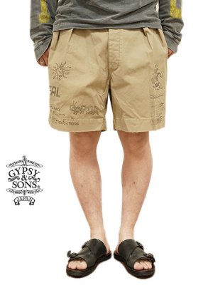 画像1: 【 GYPSY & SONS（ジプシー&サンズ） 】 M52 フレンチチノショーツ　[ MEMORIAL M52 FRENCH SHORTS ] [ Beige ]
