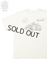 【 GYPSY & SONS（ジプシー&サンズ） 】　HONDA × GS BAGGY TEE [ RACER ] [ IVORY ] 【 メール便可 】
