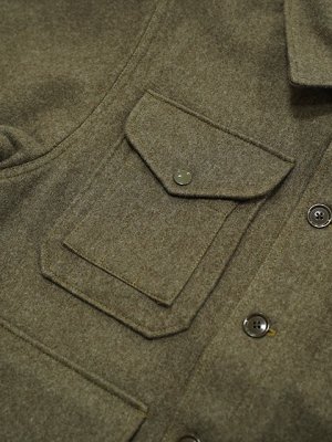 画像5: 【 GYPSY & SONS（ジプシー&サンズ） 】　マッキーノクルーザー　[ MELTON MACKINAW CRUISER ] [ KHAKI ] 