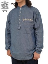 【 GYPSY & SONS（ジプシー&サンズ） 】　シャンブレープルオーバーシャツ 　[ CHAMBRAY PULL OVER SHIRTS ] [ BLUE ]