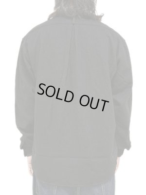 画像2: 【 GYPSY & SONS（ジプシー&サンズ） 】　ウォッシュドウールプルオーバーシャツ 　[ WASHED WOOL PULL OVER SHIRTS ] [ BLACK ]