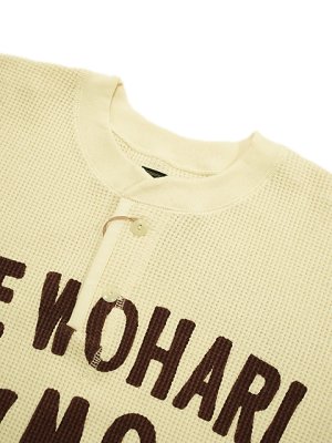 画像3: 【 GYPSY & SONS（ジプシー&サンズ） 】　プリントサーマルロンT　[ WAFFLE HENRY TEE ] [ VMC ] [ NATURAL ]