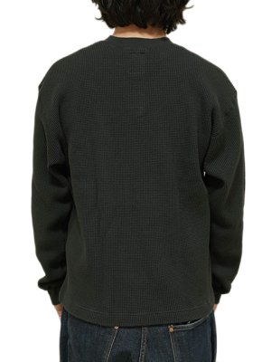 画像2: 【 GYPSY & SONS（ジプシー&サンズ） 】　プリントサーマルロンT　[ WAFFLE HENRY TEE ] [ VMC ] [ BLACK ]