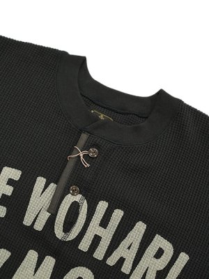 画像5: 【 GYPSY & SONS（ジプシー&サンズ） 】　プリントサーマルロンT　[ WAFFLE HENRY TEE ] [ VMC ] [ BLACK ]