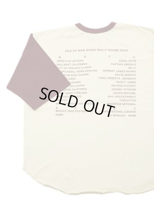 画像2: 【 GYPSY & SONS（ジプシー&サンズ） 】　プリント5分袖T-Shirts　[ TWO TONE 5/S TEE ] [ LARRY ] [ IVORY x BURGUNDY ] 【 メール便可 】