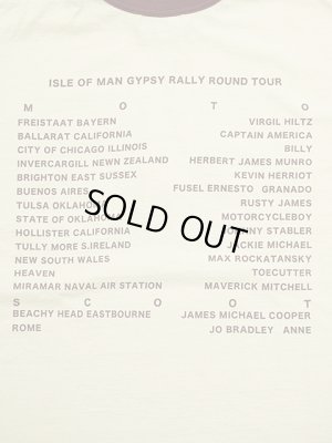 画像7: 【 GYPSY & SONS（ジプシー&サンズ） 】　プリント5分袖T-Shirts　[ TWO TONE 5/S TEE ] [ LARRY ] [ IVORY x BURGUNDY ] 【 メール便可 】