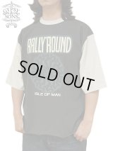 【 GYPSY & SONS（ジプシー&サンズ） 】　プリント5分袖T-Shirts　[ TWO TONE 5/S TEE ] [ LARRY ] [ CHARCOAL x WHITE ] 【 メール便可 】